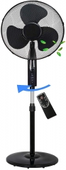 RAIKOU Standventilator 50 Watt Ø 41cm | Fernbedienung | Oszillierender Ventilator | 4H Timer | Windmaschine | Klimagerät | Turmventilator | Ventilator leise | Bodenventilator | Luftkühler |