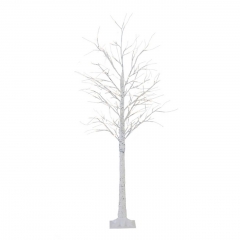 Lichterbaum, warm-weiße LEDs in elegantes Birkenmuster, LED-Lichterbaum