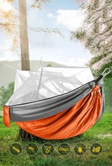 Hängematte Camping im Freien mit Moskitonetz Hängematte Anti-Moskito Camping Mesh Hängematte Hammock für Outdoor Terrasse Hof Reisen Garten