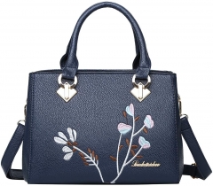 Damen Schultertasche Umhängetasche Handtasche für Vinatge Arbeit Freizeitdunkelblau
